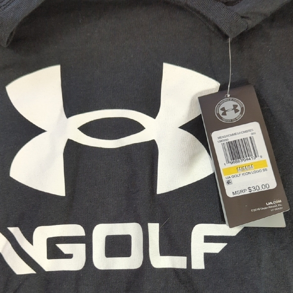 NEW Under Armour Black and White Short Sleeve Tee - Picture 10 of 12